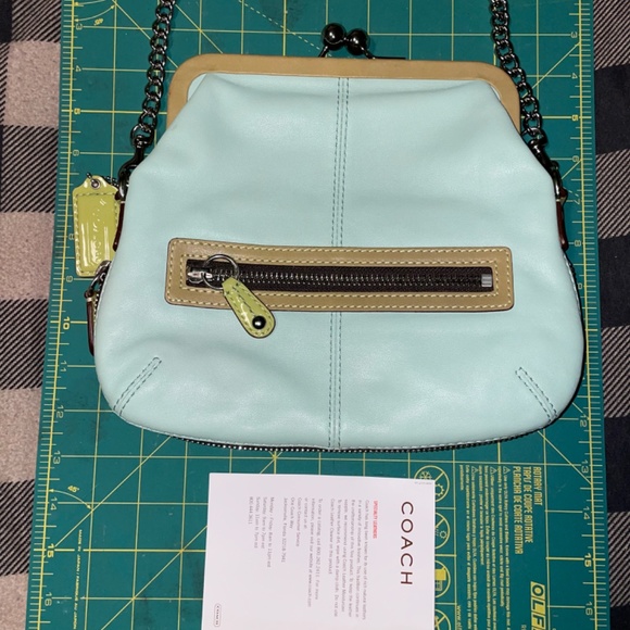 COACH- Leather Bonnie Kisslock Purse with Dust Bag - Picture 4 of 12